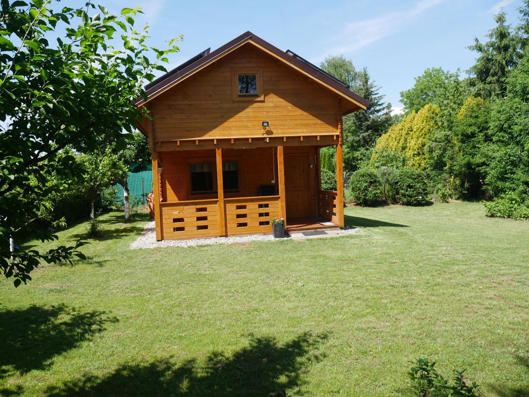 Domek Letniskowy Drewniany Nad Jeziorem Strzeszowskim Nowy Bagian luar foto